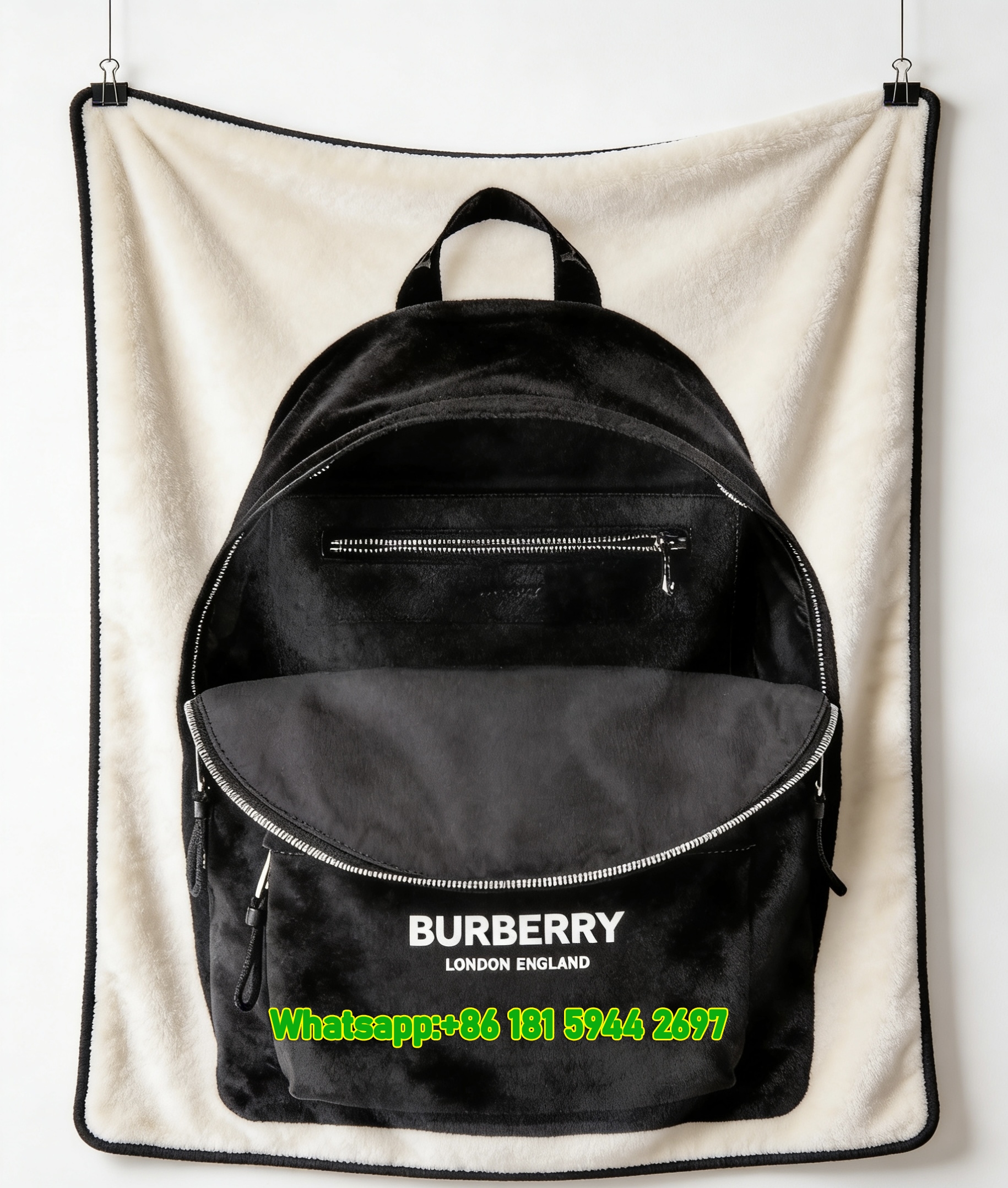 Burberry London England Flannel Throw Blanket B170